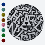 Kit com 5 Letras Bordadas Alfabeto e Números (Você escolhe as letras)