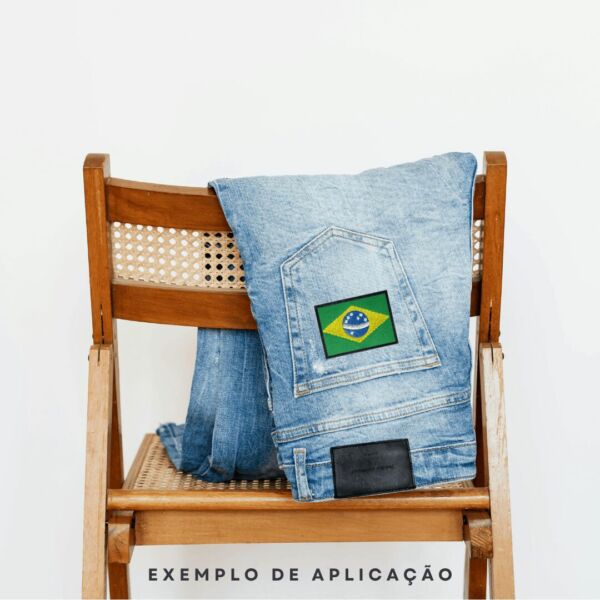 Patch Bordado Bandeira Do Brasil - Emblema Nacional - Imagem 4