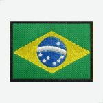 Patch Bordado Bandeira Do Brasil - Emblema Nacional