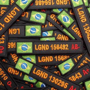 PATCH BORDADO PERSONALIZADO - TARJA COM NOME LEGENDÁRIOS