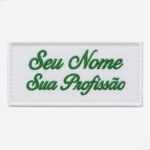 Patch Bordado Nome e Profissão para Jalecos e Uniformes