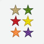Aplique Estrela Bordada