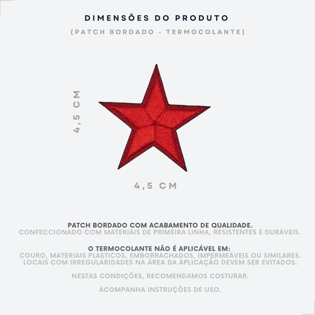 Aplique Estrela Bordada - Imagem 2