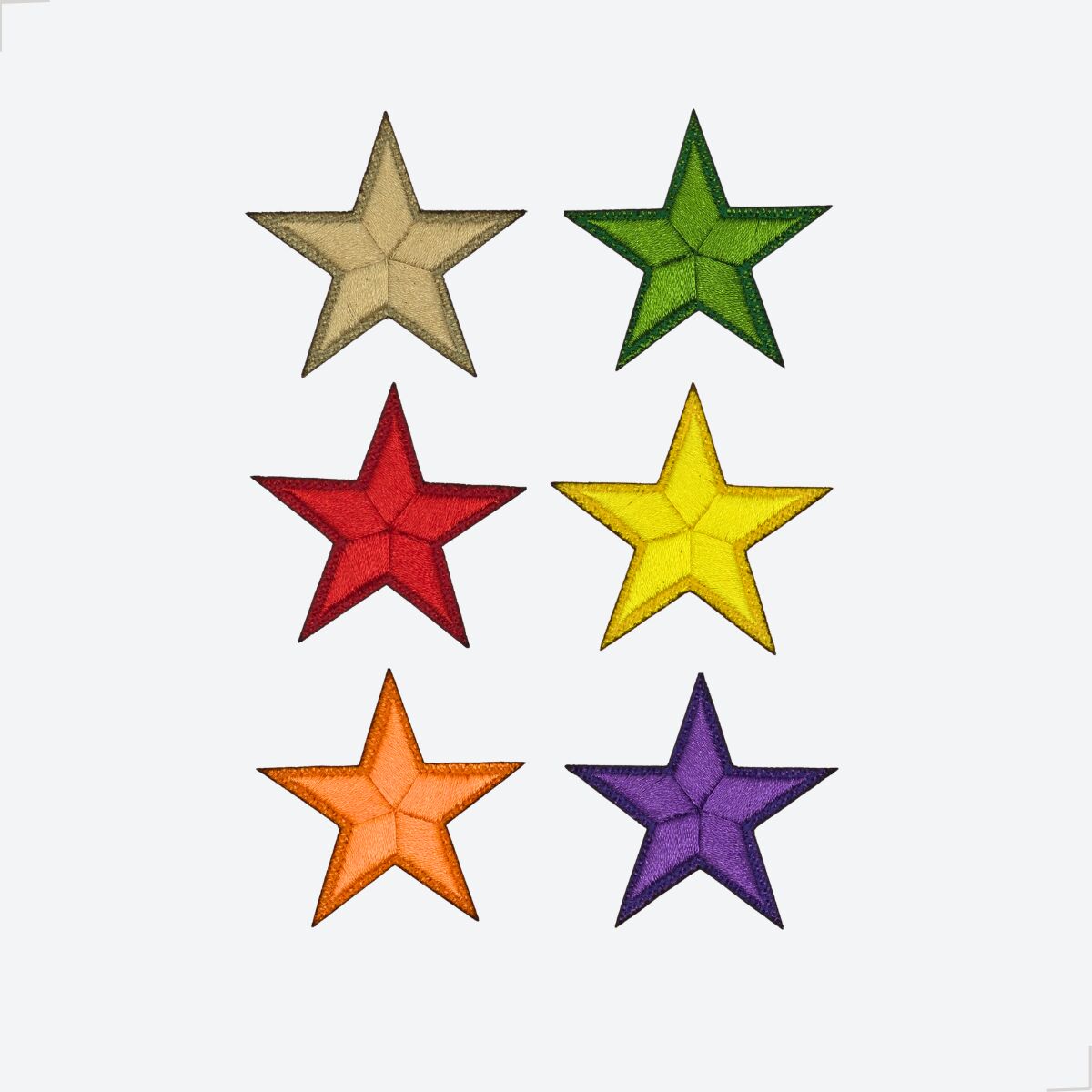 Estrelas Bordadas Coloridas