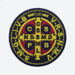 Patch Bordado Medalha de São Bento 7cm
