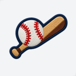 Patch Bordado Beisebol