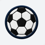 Patch Bordado Bola de Futebol