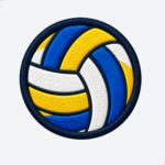 Patch Bordado Bola de Vôlei