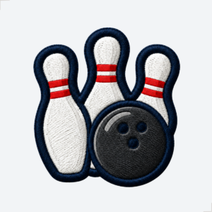 Patch Bordado Boliche