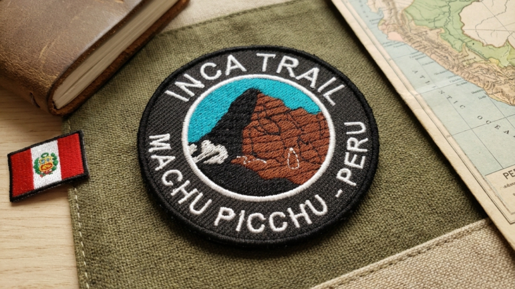 Patch bordado da Trilha Inca Patch bordado temático da Trilha Inca e Machu Picchu