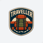 Patch Bordado Mochileiro Traveller
