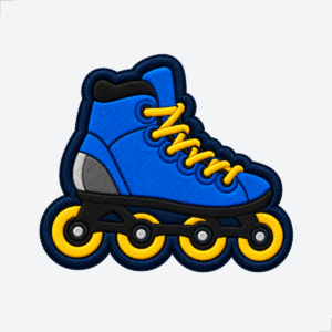Patch Bordado Patins
