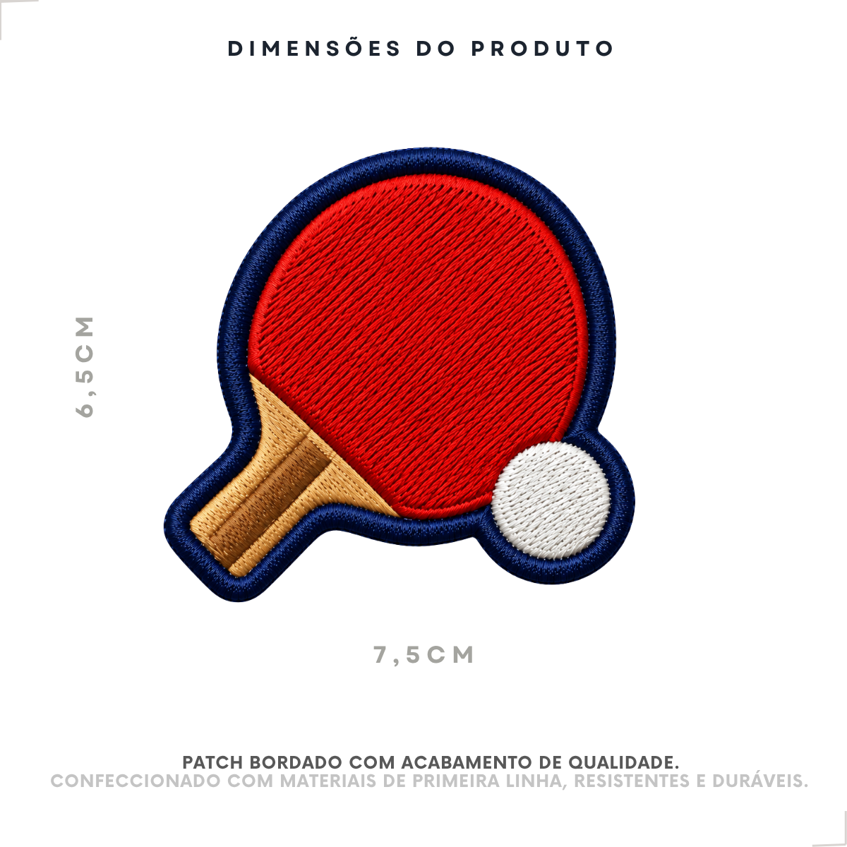 Patch Bordado Tênis de Mesa - Imagem 2