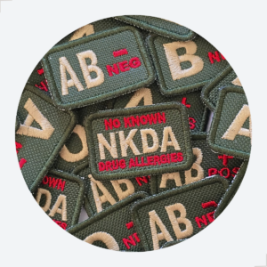 Patch Bordado Tipo Sanguíneo