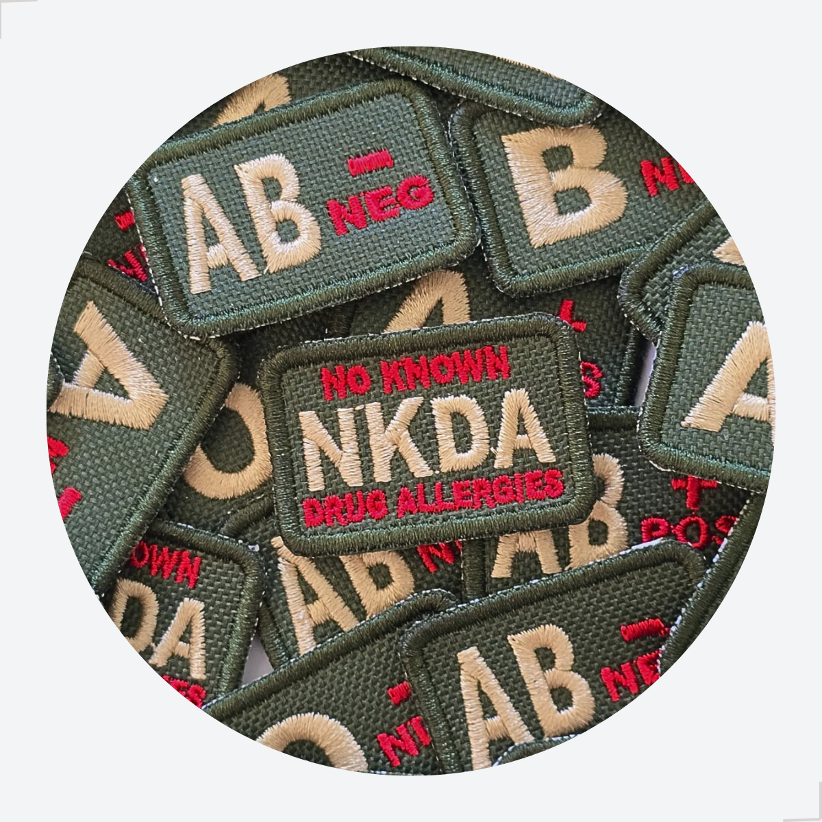 Patch Bordado Tipo Sanguíneo