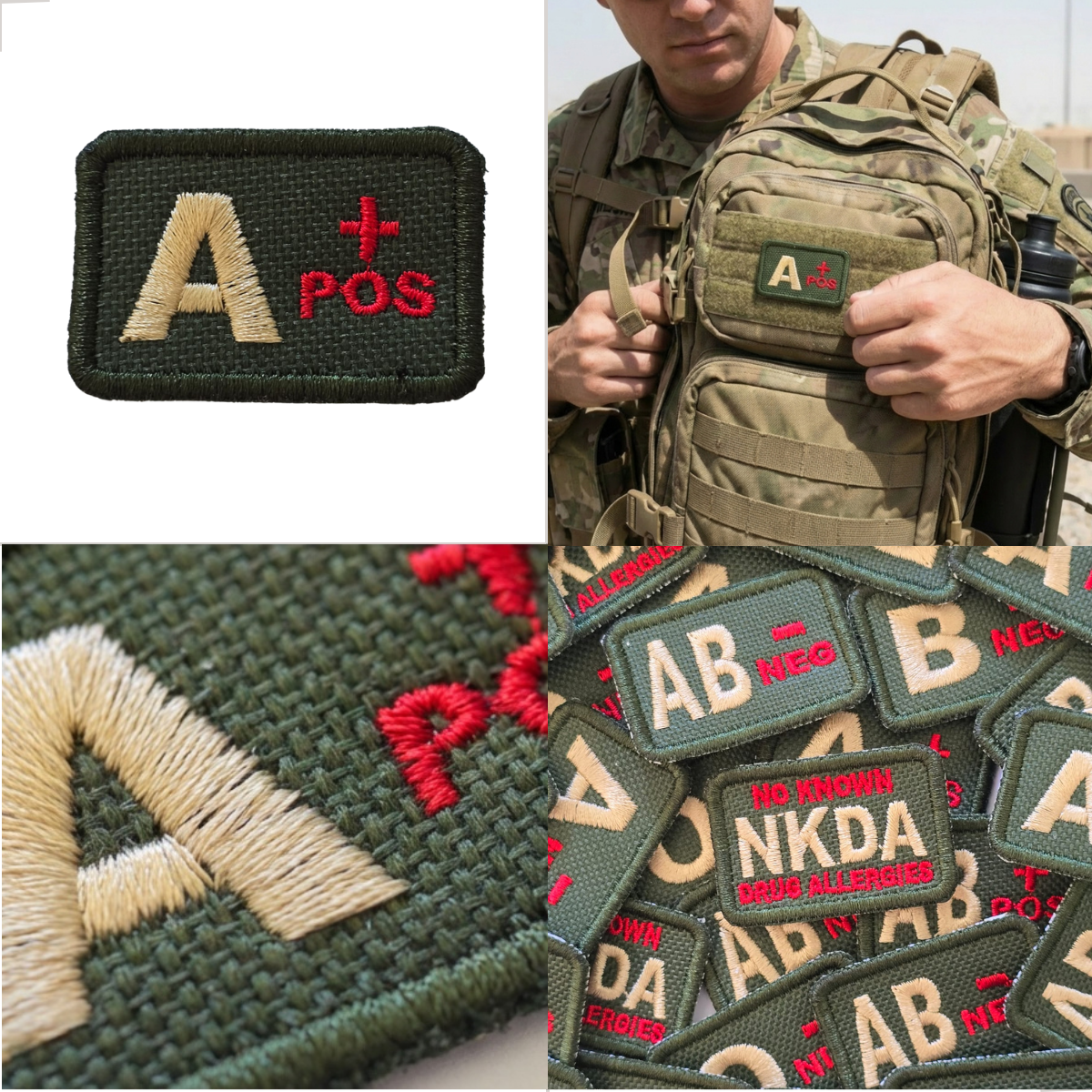 Patch Bordado Tipo Sanguíneo - Imagem 2
